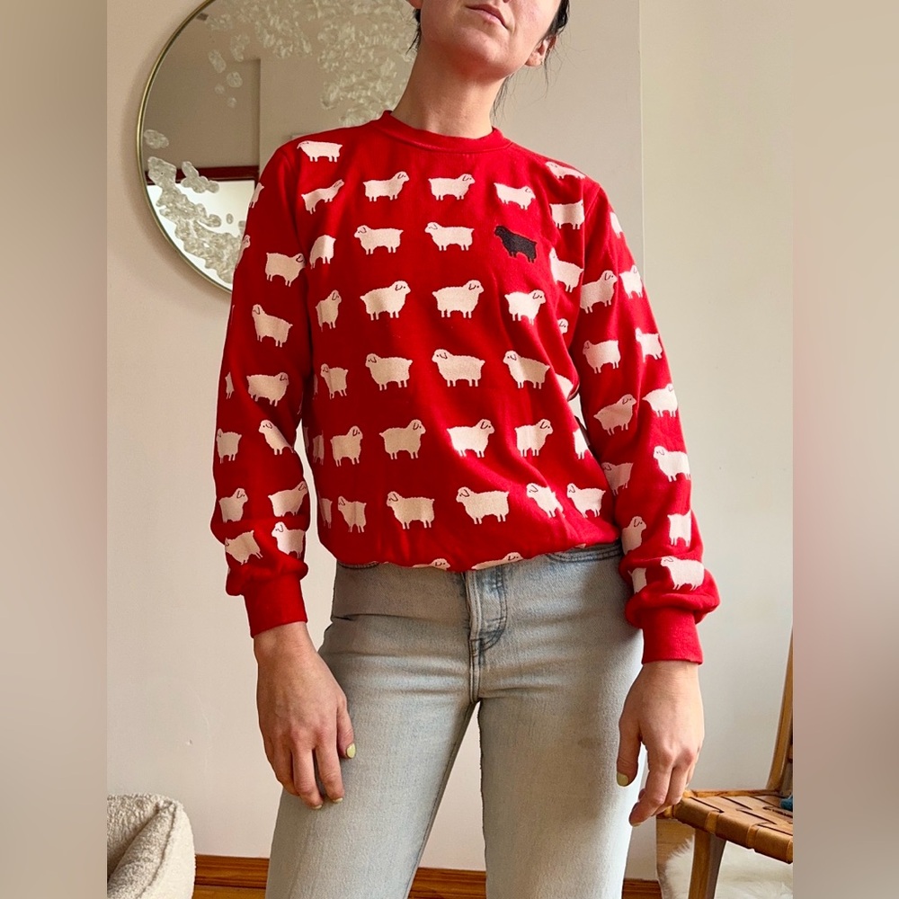 Vintage Sheep Crewneck Sweatshirt